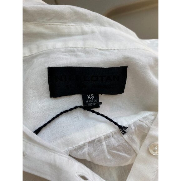 NILI Lotan BNWOT Womens Embroidered "Selene" Blouse Sz XSmall White - Picture 7 of 10